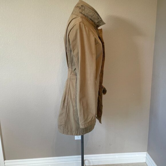 Lucky Brand Women's Canvas Field Khaki Utility Long Jacket, Size S - Picture 3 of 8